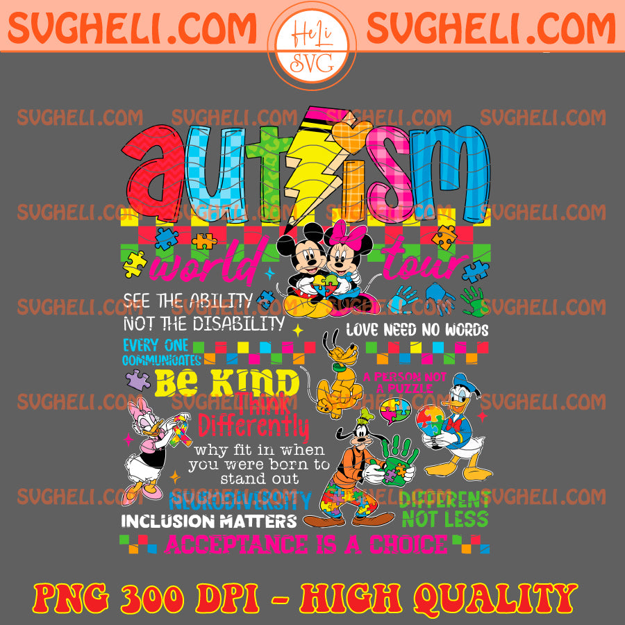 Autism World Tour Disney Mickey And Friends Png Disney Png