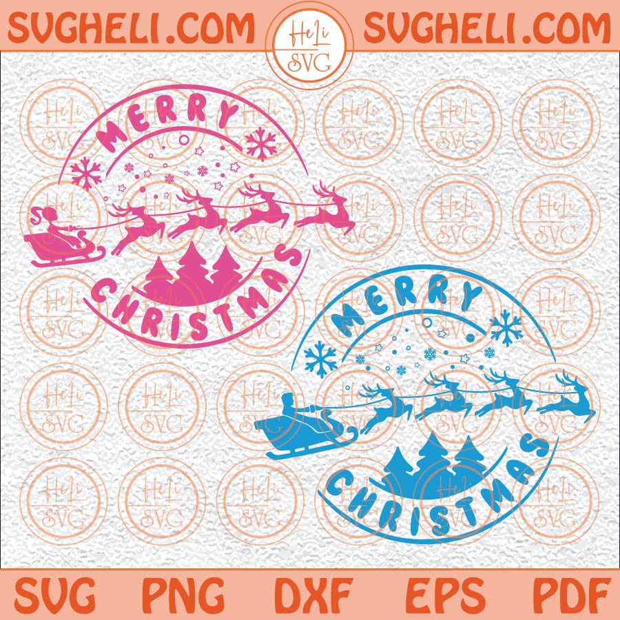 Merry Christmas SVG Santa Svg Christmas Svg Files for Cricut