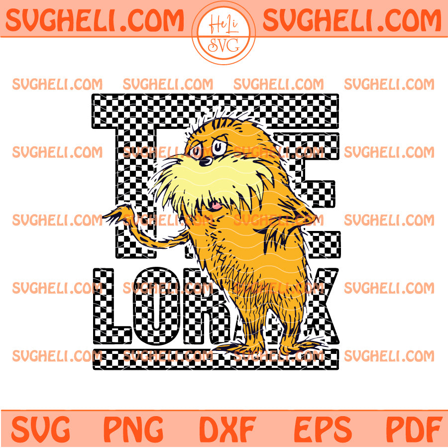 Checkered The Lorax Svg Dr Suess Day Read Across America Svg