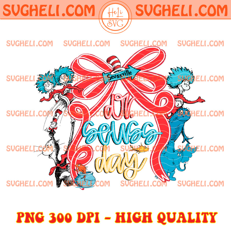 Coquette Bow Dr Seuss Day Png Read Across America Png