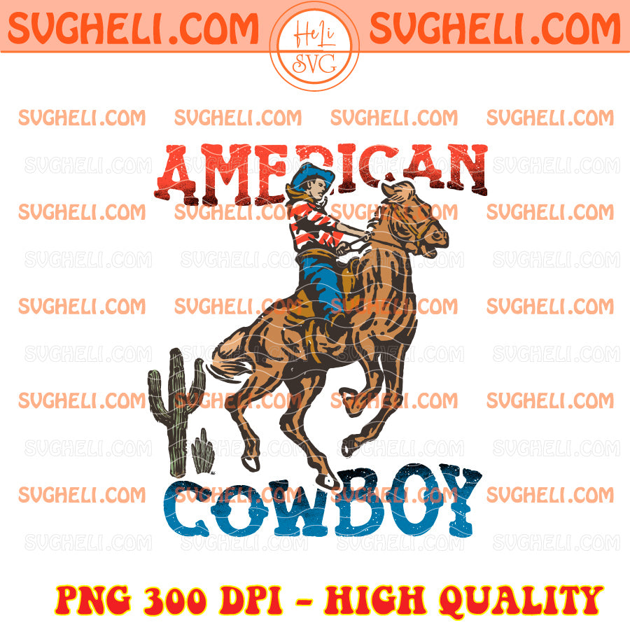 Cowboy American Flag Png Western Patriotic Png Western Png