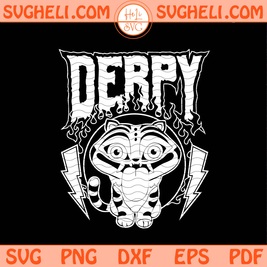 Derpi Tiger Retro Kpop Demon Hunters Svg Derpy Tiger Svg