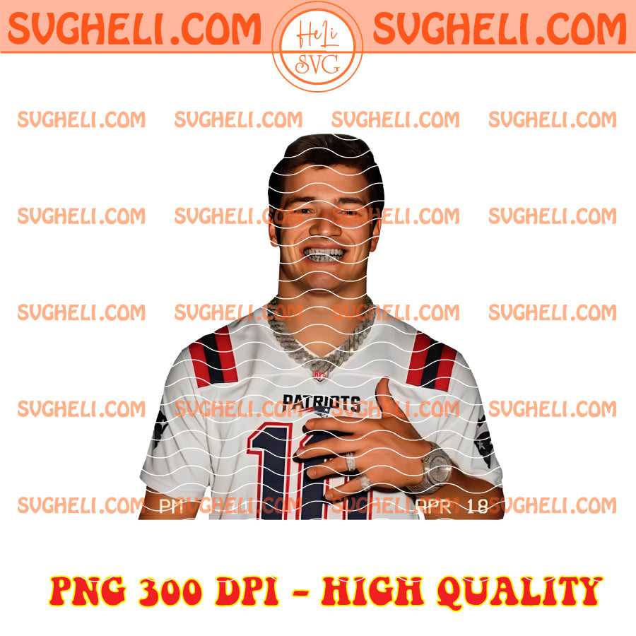 Drake Maye New England Patriots Football Png Maye 10 Png