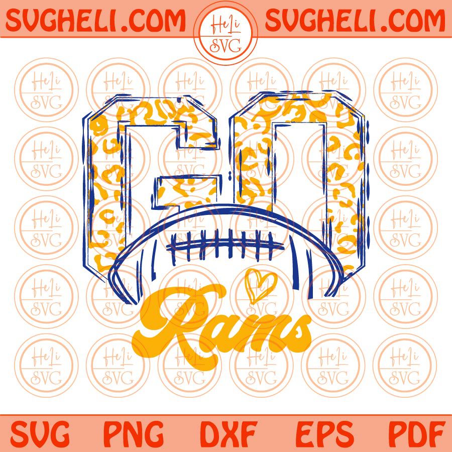 Go Rams Svg Go Leopard Rams Football Svg Go Football Rams Svg Png