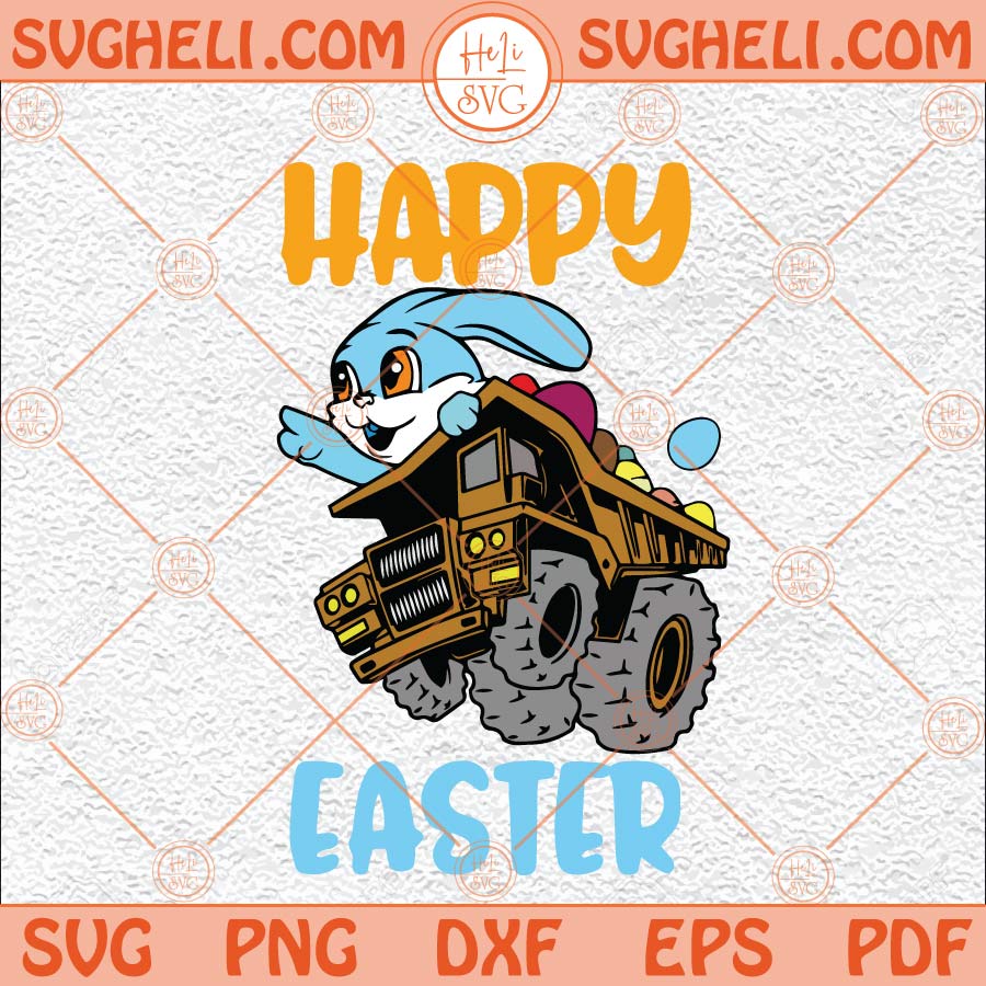 Happy Easter SVG, PNG, PDF, Easter PNG, Easter bunny svg, Happy