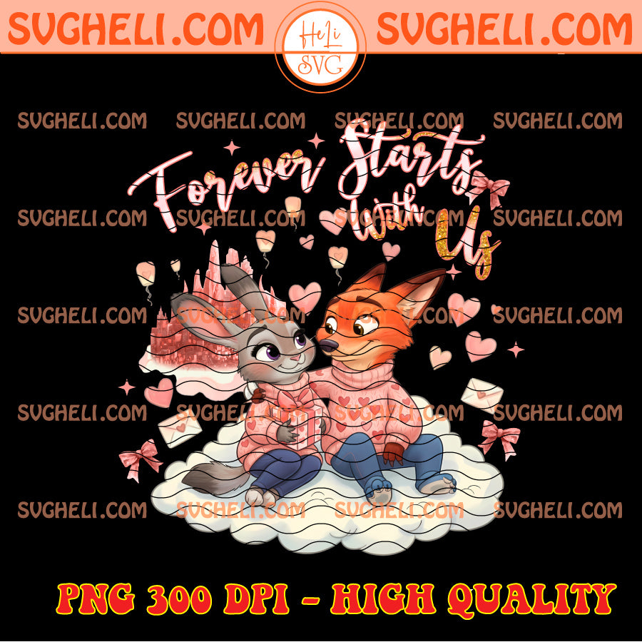 Happy Valentine Disney Zootopia Png Nick And Judy Png
