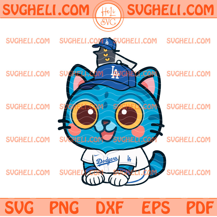 LA Dodgers Kpop Derpy Tiger Svg Baseball Kpop Svg