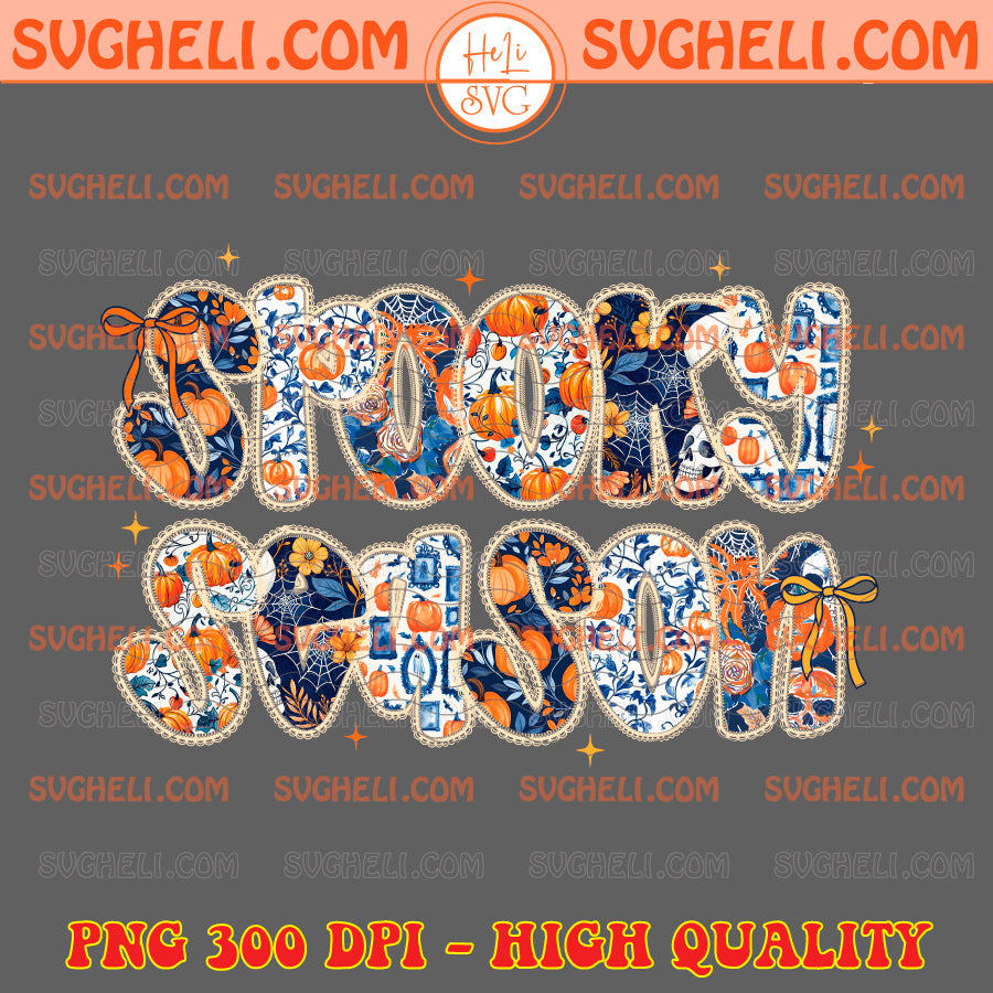 Lace Spooky Season Halloween Png Black Lace Letters Png
