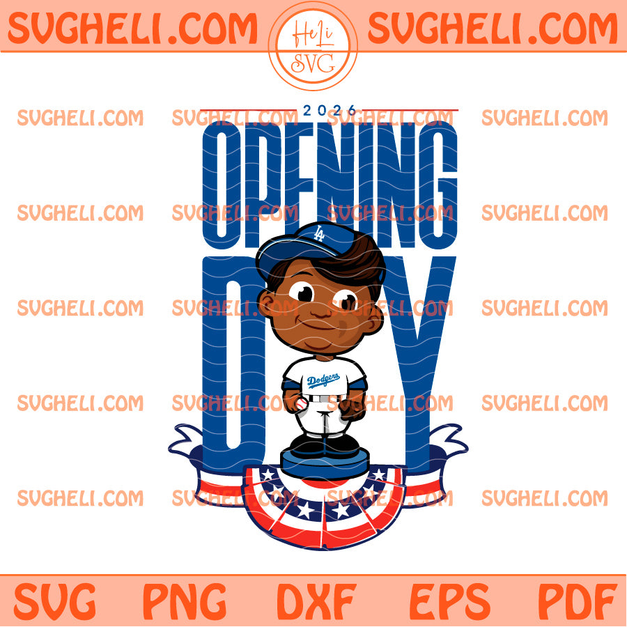 Los Angeles Dodgers 2026 Opening Day Svg LA Dodgers Svg