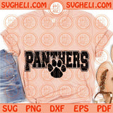 Panthers Svg Football Panther Paw Svg Sport Panthers Football Svg Png Dxf Eps Files