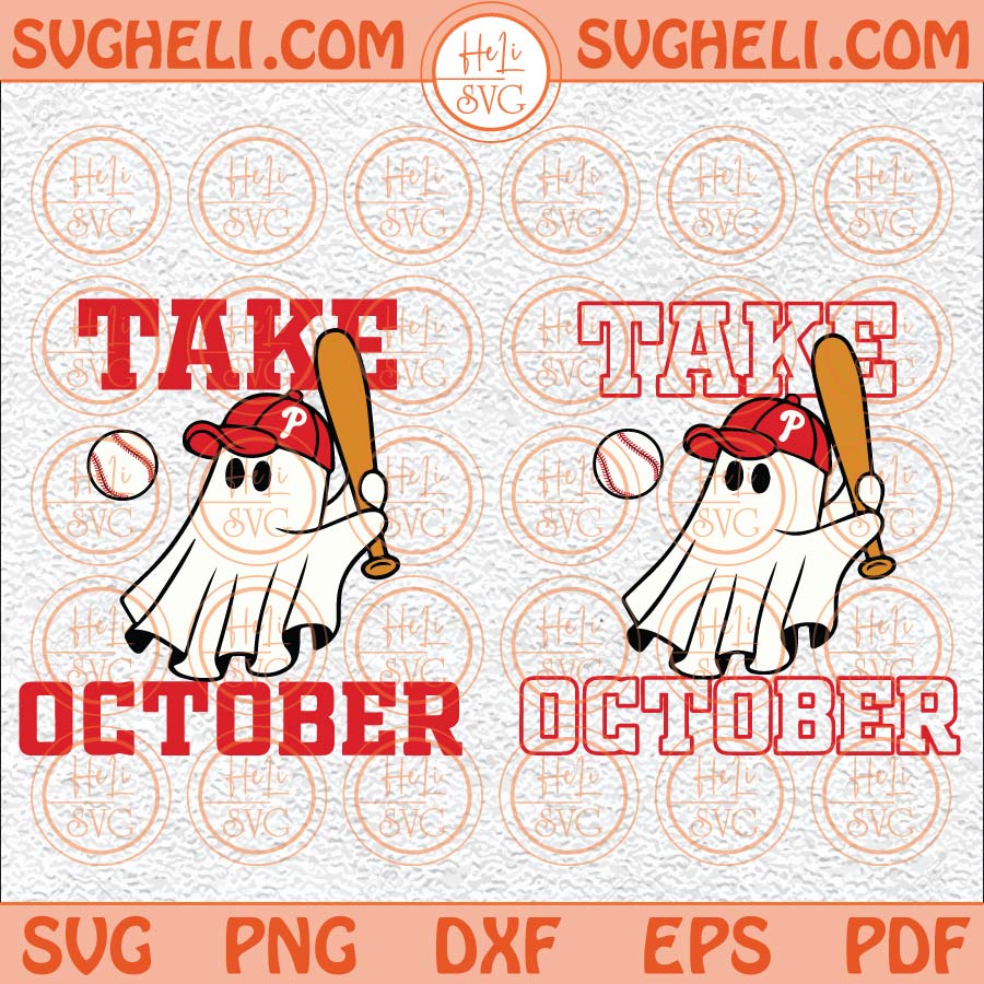 Philadelphia Phillies Ghost SVG, Ghost Red October SVG