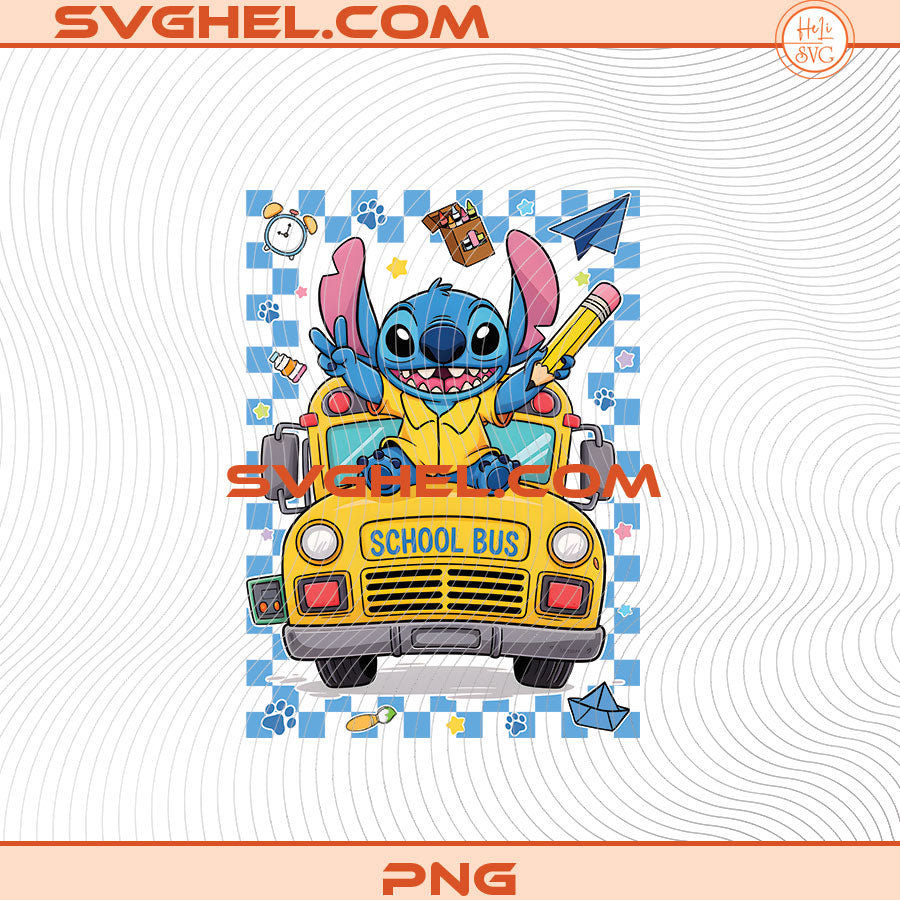 Stitch Back to School Png Stitch School Png Graduation Png