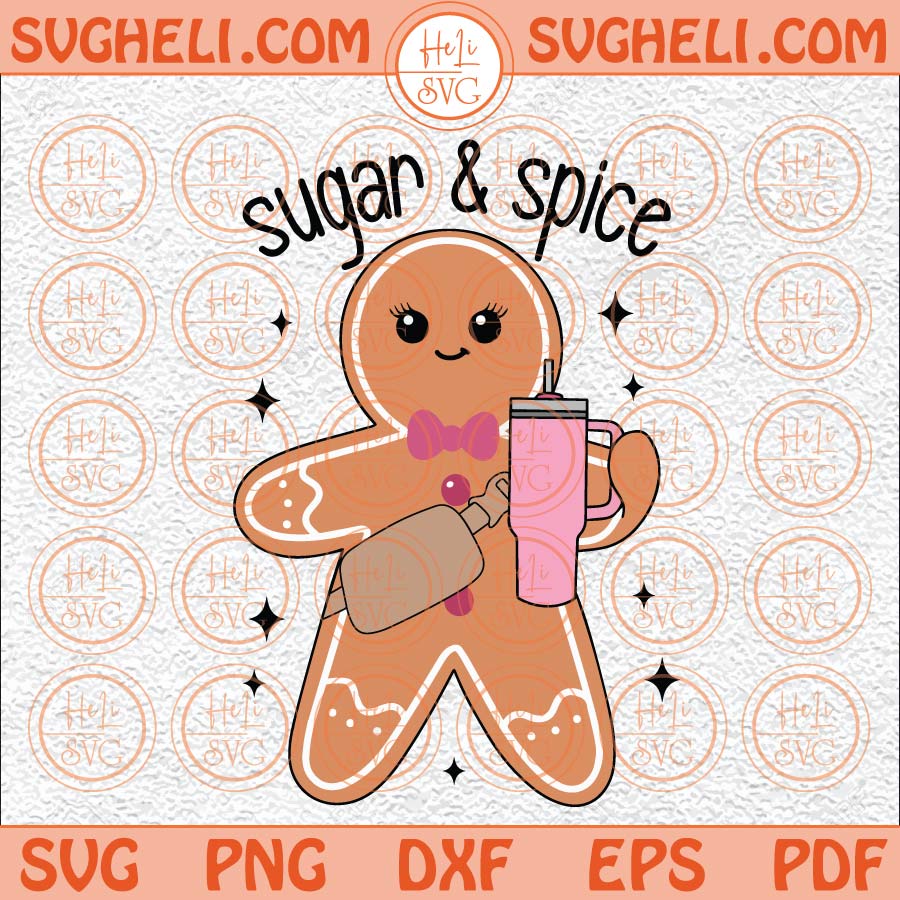Sugar And Spice Svg Bougie Boojee Christmas Retro Cookie Svg