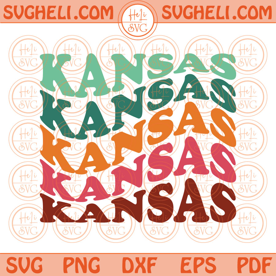 Chiefs Wavy SVG, Kansas City Chiefs Cricut Design