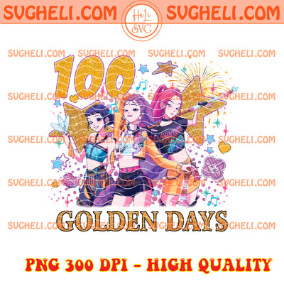 100 Golden Days Kpop Demon Hunters Huntrix Girl Png