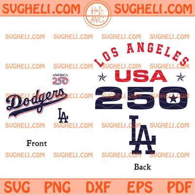 2026 Los Angeles Dodgers America 250th Anniversary Svg