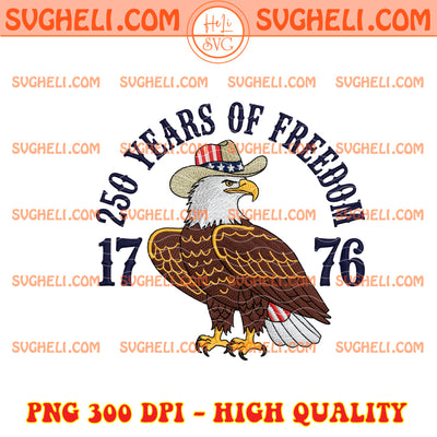 250th Anniversary Eagle Stich Faux Yarn Crochet Png