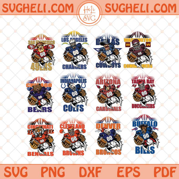 32 Designs Mascot Football Png Pittsburgh Football Png Sublimation Files