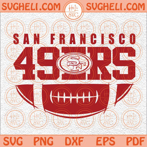 49ers Football Retro Svg San Francisco 49ers Football Svg 49ers Svg Png Dxf Eps Files