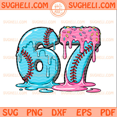 67 Ice Cream Drip Svg Funny Six Seven Gen Alpha Slang Svg