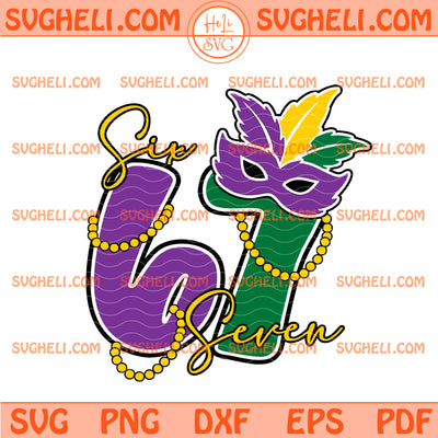 67 Mardi Gras Svg Trendy Six Seven Carnival Svg