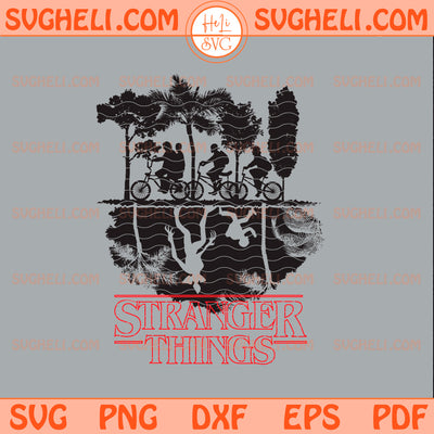 80s Horror TV Show Fan Art Biking Kids Svg Stranger Things Svg