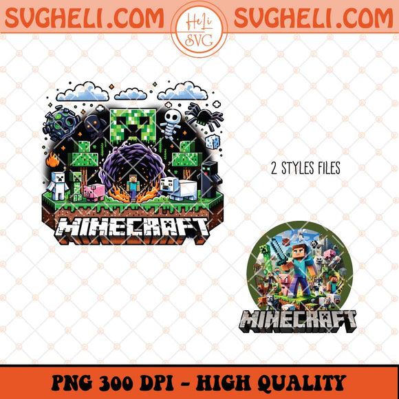 A Minecraft Move Png Minecraft Game Jockey Chicken Png Sublimation Files
