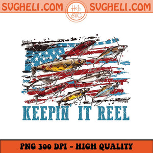 America Fish Flag Png Keepin' it reel Png Hooker Png Sublimation Files