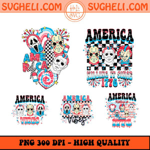 America Killing It Since 1776 Png Bundle Horror America Png Sublimation Files