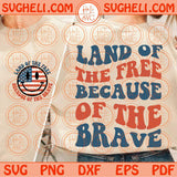 America Land Of The Free Because Of The Brave Svg 4th of July Svg Png Dxf Eps Files