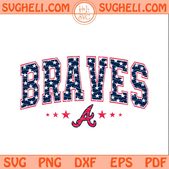 American Atlanta Braves Svg Atlanta Braves MLB Baseball Svg Png Dxf Eps Files