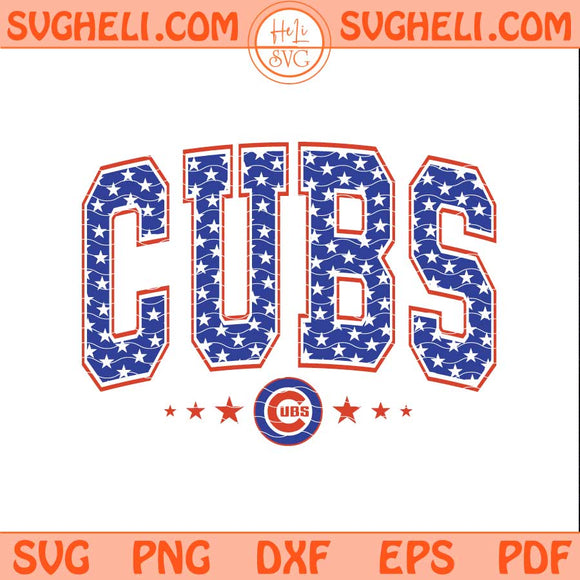 American Chicago Cubs Svg Chicago Cubs MLB Baseball Svg Png Dxf Eps Files