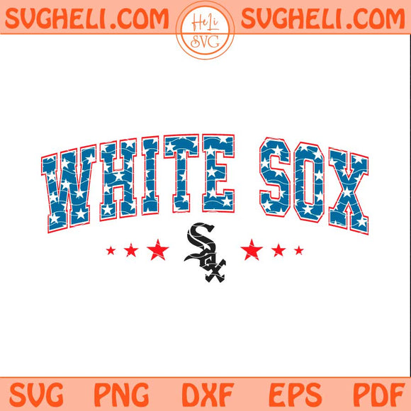 American Chicago White Sox Svg White Sox MLB Baseball Svg Png Dxf Eps Files