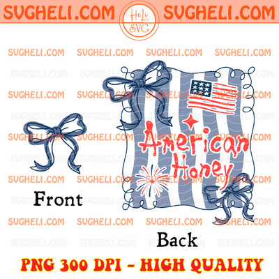 American Honey Coquette Png Preppy 4th Of July Png