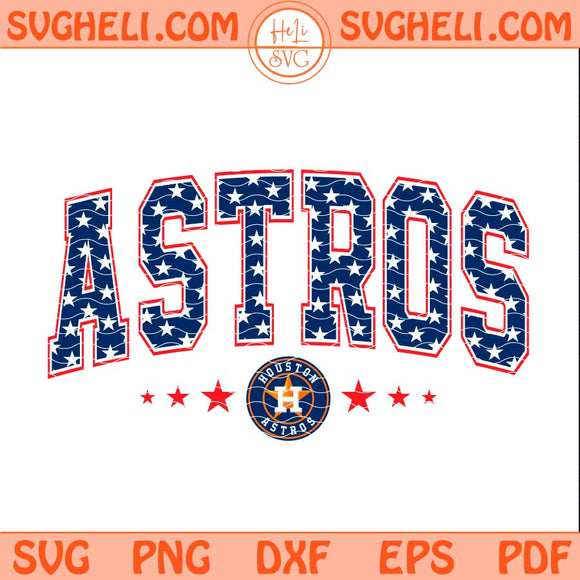 American Houston Astros Svg Houston Astros MLB Baseball Svg Png Dxf Eps Files