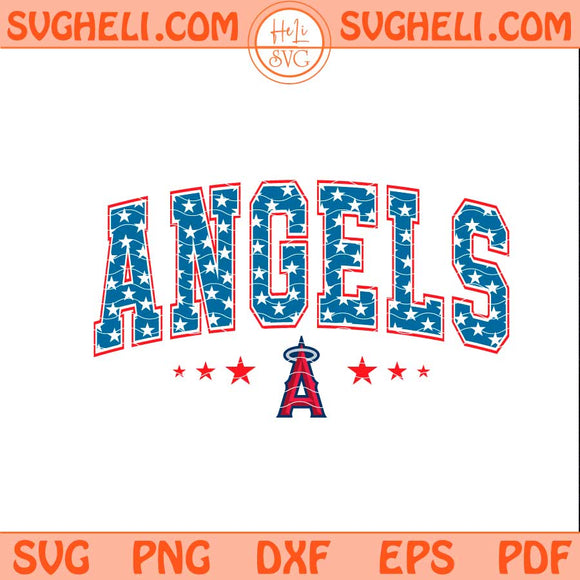 American Los Angeles Angels Svg Angels MLB Baseball Svg Png Dxf Eps Files