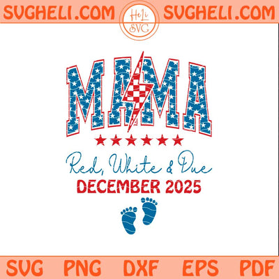 American Mama Red White and Due Svg American Mama Svg Png Dxf Eps Files