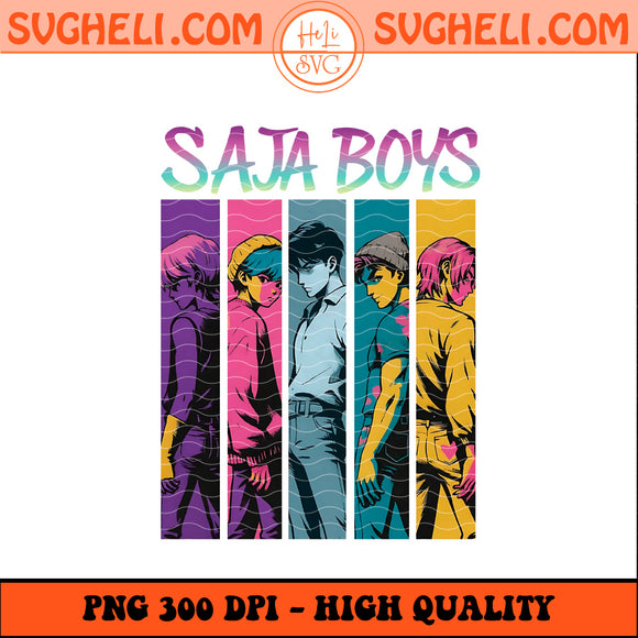 Anime KPop Demon Hunters Png KPop Saja Boys Team Png