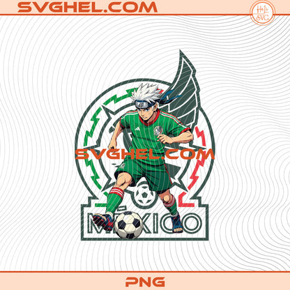 Anime Mexico World Cup 2026 Png Bundle Anime Soccer Png featuring a soccer player with a soccer ball.