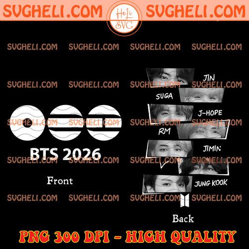 Arirang Photobooth Png Jin Suga J Hope RM Jimin V JK Png