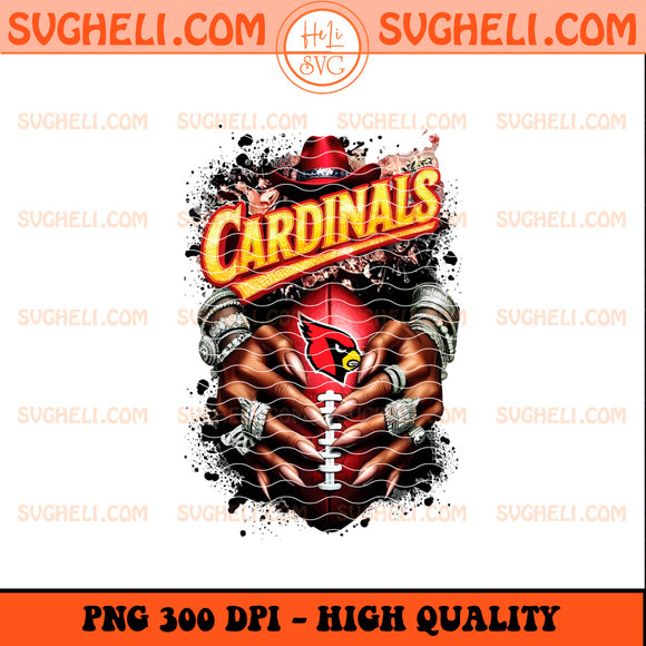 Arizona Cardinals NFL Hand Nail Finger Png