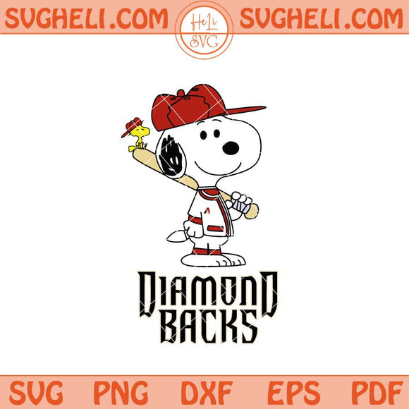 Arizona Diamondbacks Snoopy Baseball Svg MLB Svg Png Dxf Eps Files