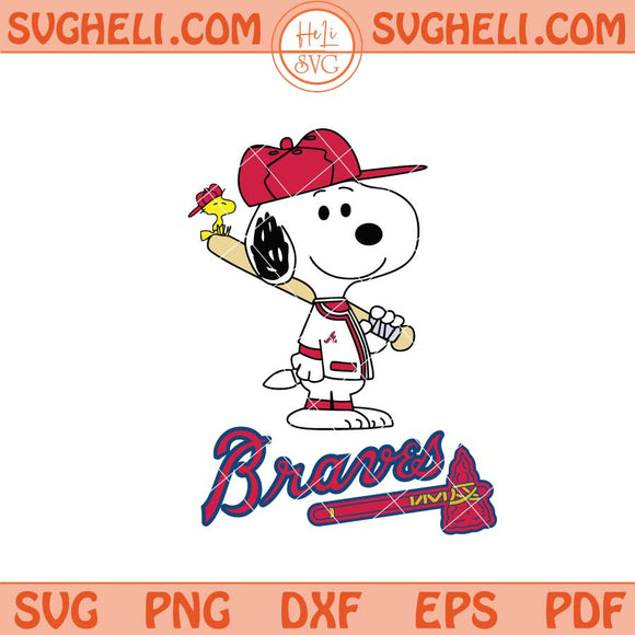 Atlanta Braves Snoopy Baseball Svg Atlanta Braves MLB Svg Png Dxf Eps Files