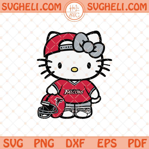 Atlanta Falcons Hello Kitty Svg Atlanta Falcons Football Svg Png Dxf Eps Files