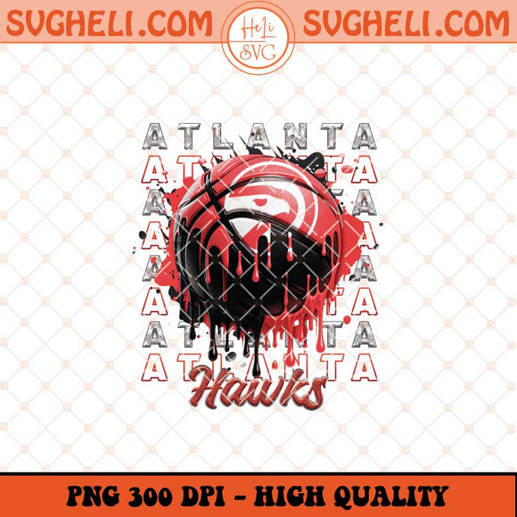 Atlanta Hawks Basketball Png NBA Basketball Png Sublimation Files