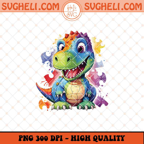 Autism Cute Dino Png Autism Awareness Png Dino Png Sublimation Files