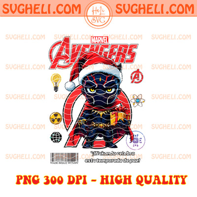 Avengers Black Panther Merry Christmas Png Black Panther Png