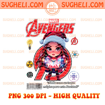 Avengers Wonderful Scarlet Witch Merry Christmas Png