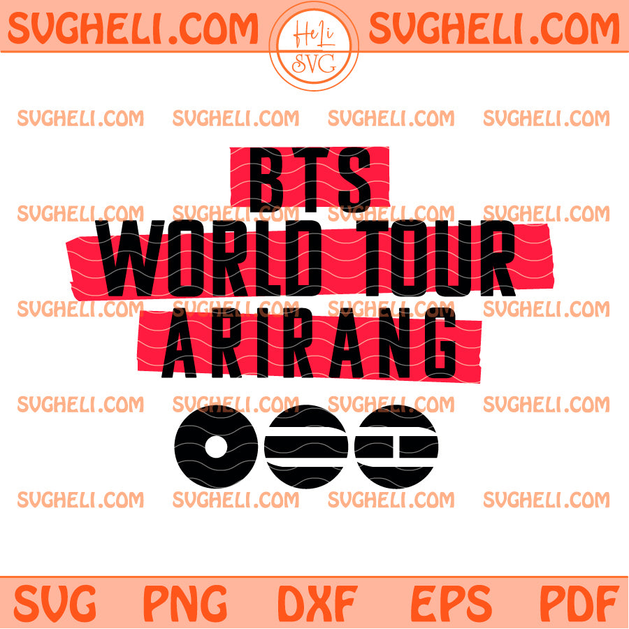 BTS Arirang World Tour 2026 Svg BTS World Tour Svg