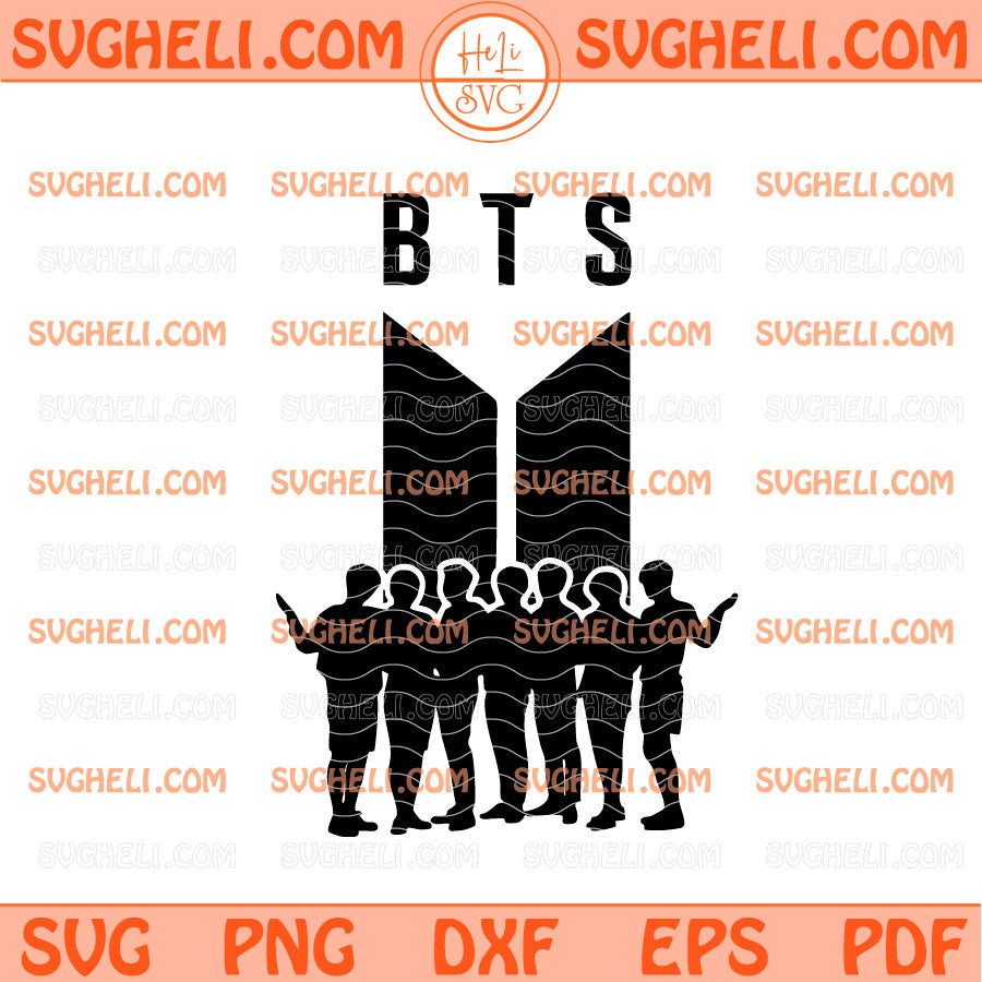 BTS Silhouette Logo Svg BTS World Tour 2026 Arirang Svg